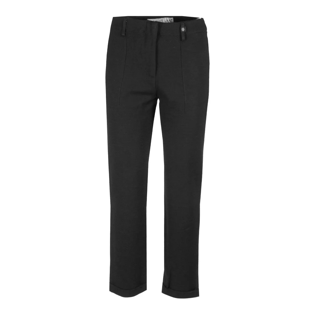 PANTALONE IN LANA TECNICA Donna Nero