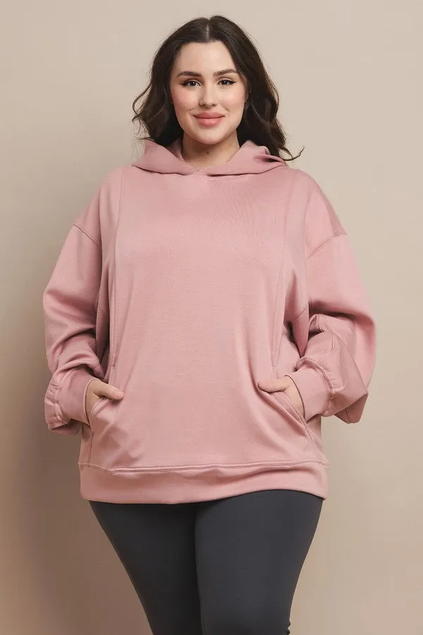 Plus Size Oversized Scuba Hoodie