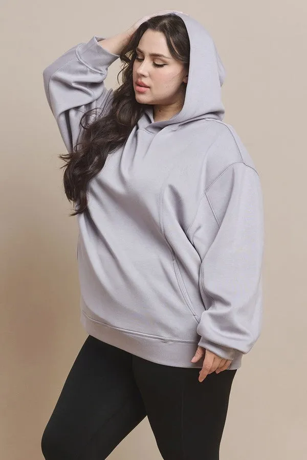 Plus Size Oversized Scuba Hoodie