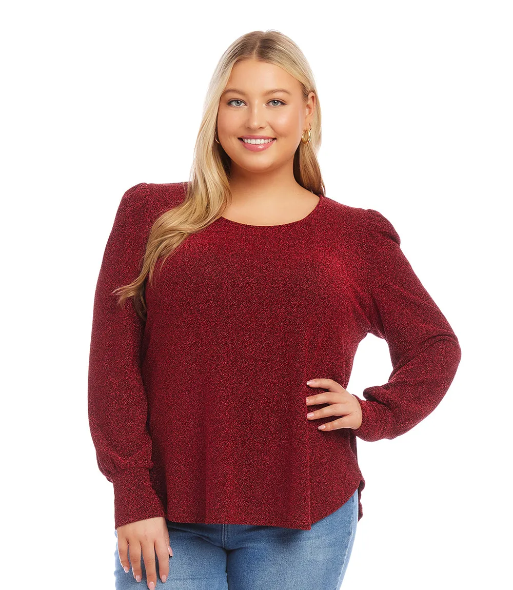 Plus Size Puff Sleeve Top