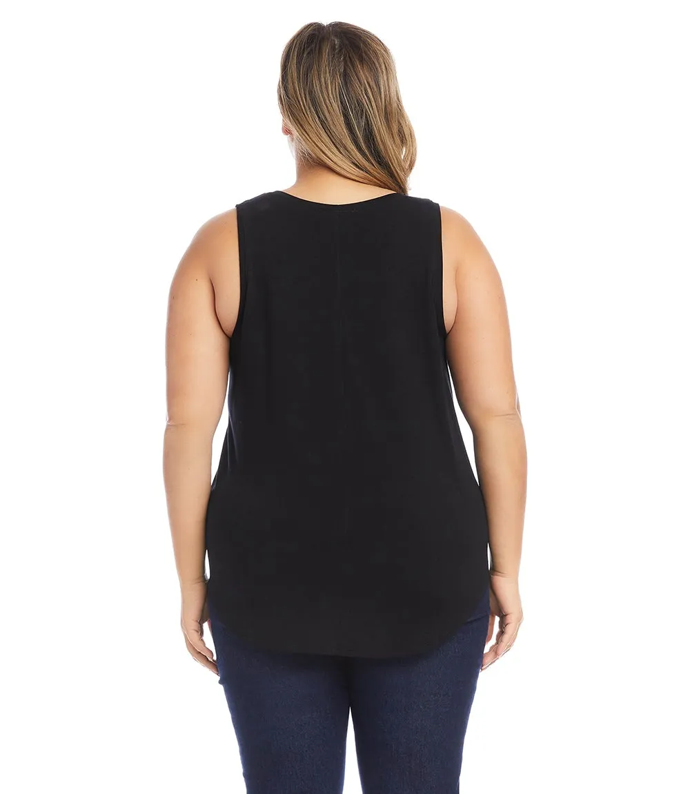 Plus Size Shirttail Tank