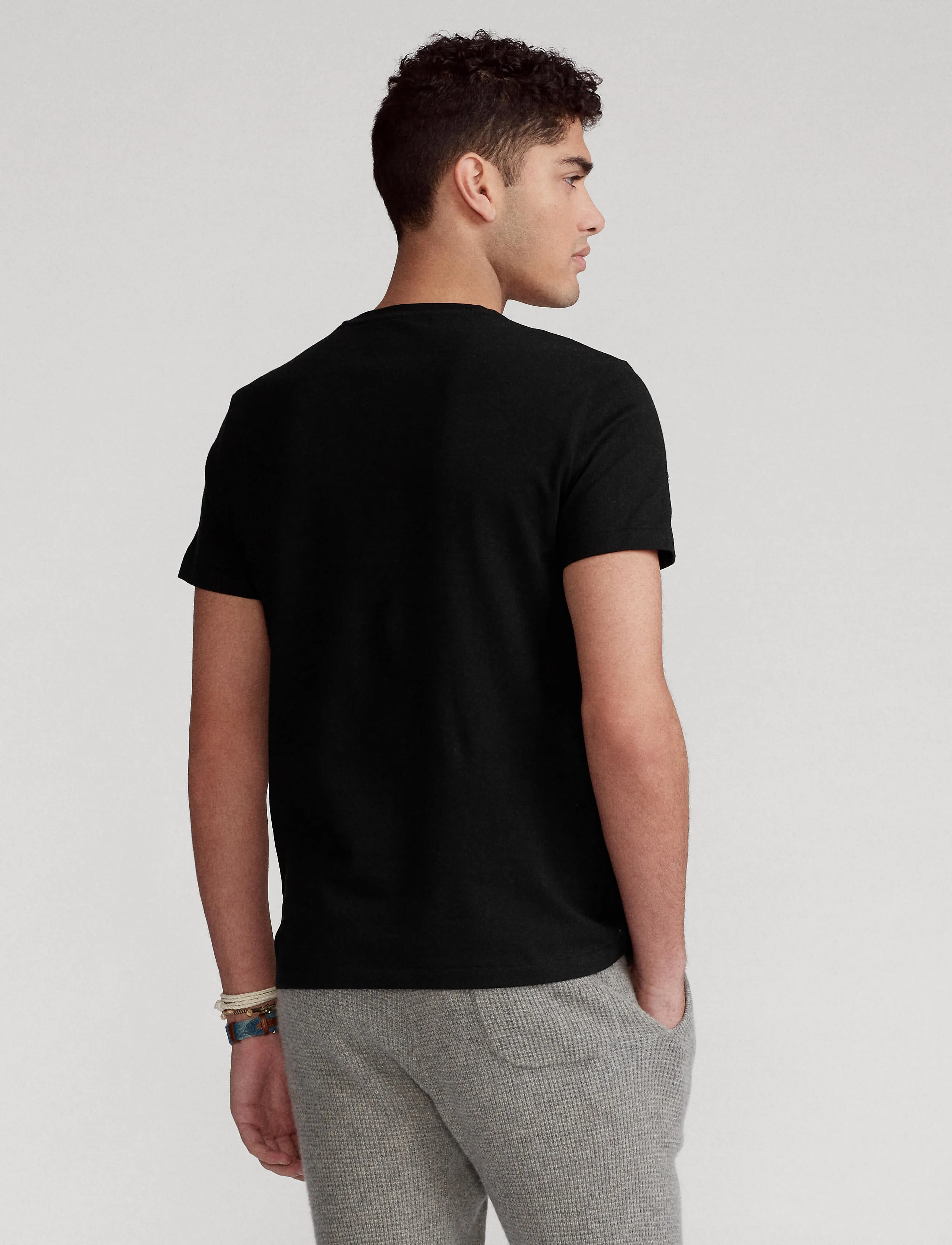 Polo Ralph Lauren Custom Slim V-Neck Tee Black