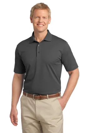 Port Authority Tall Tech Pique Polo TLK527 Grey Smoke