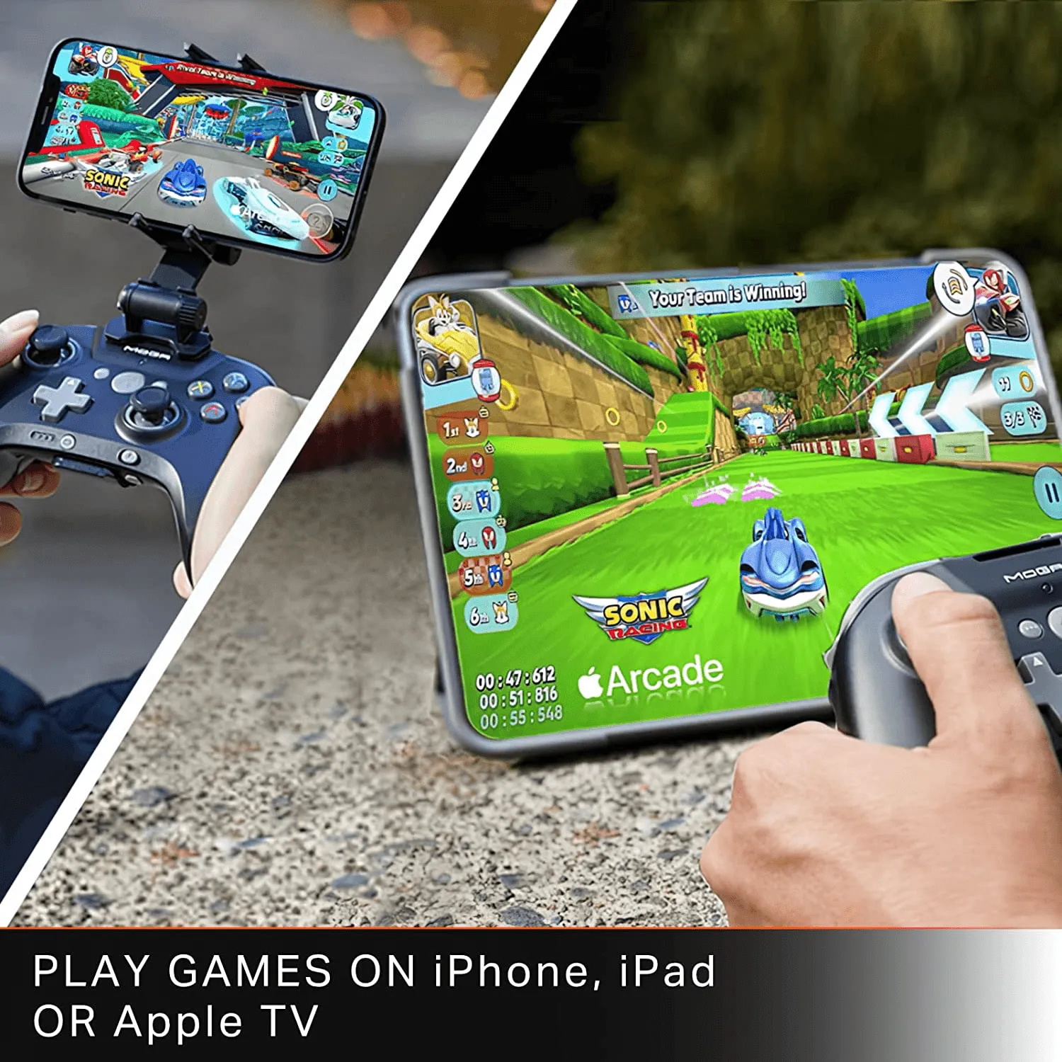 PowerA MOGA Mobile Gaming XP5-i Plus iOS TV Bluetooth Controller Mobile iPhone/Ipad /Apple & Cloud