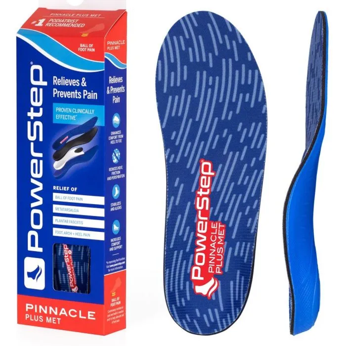 PowerStep Pinnacle Plus Met Neutral Arch Supporting Insoles Unisex