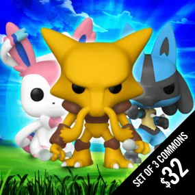 Pre-Order: Funko Pop! Games: Pokemon S9 (Set of 3 Commons)