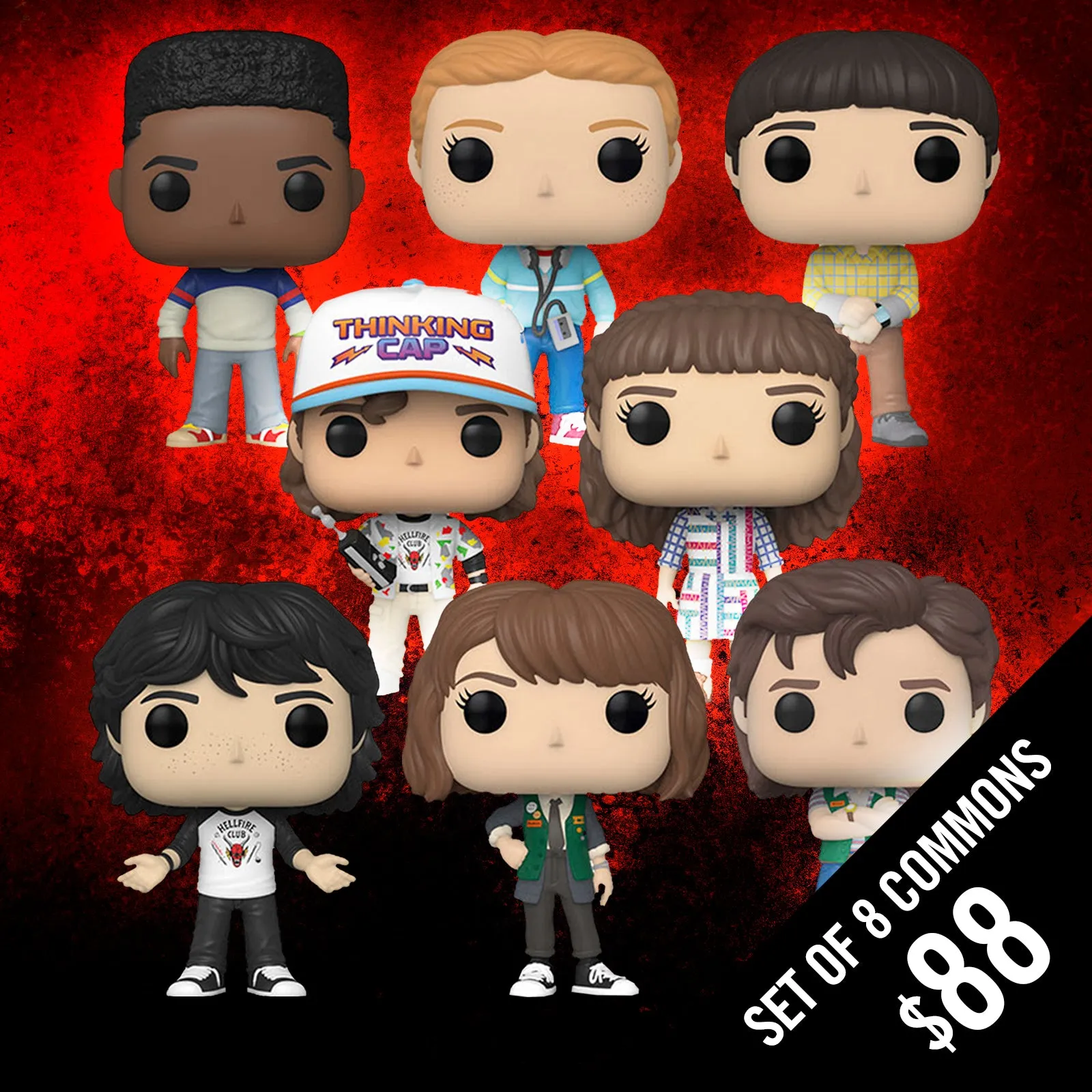 Pre-Order: Funko Pop! Stranger Things S4: (Set of 8)