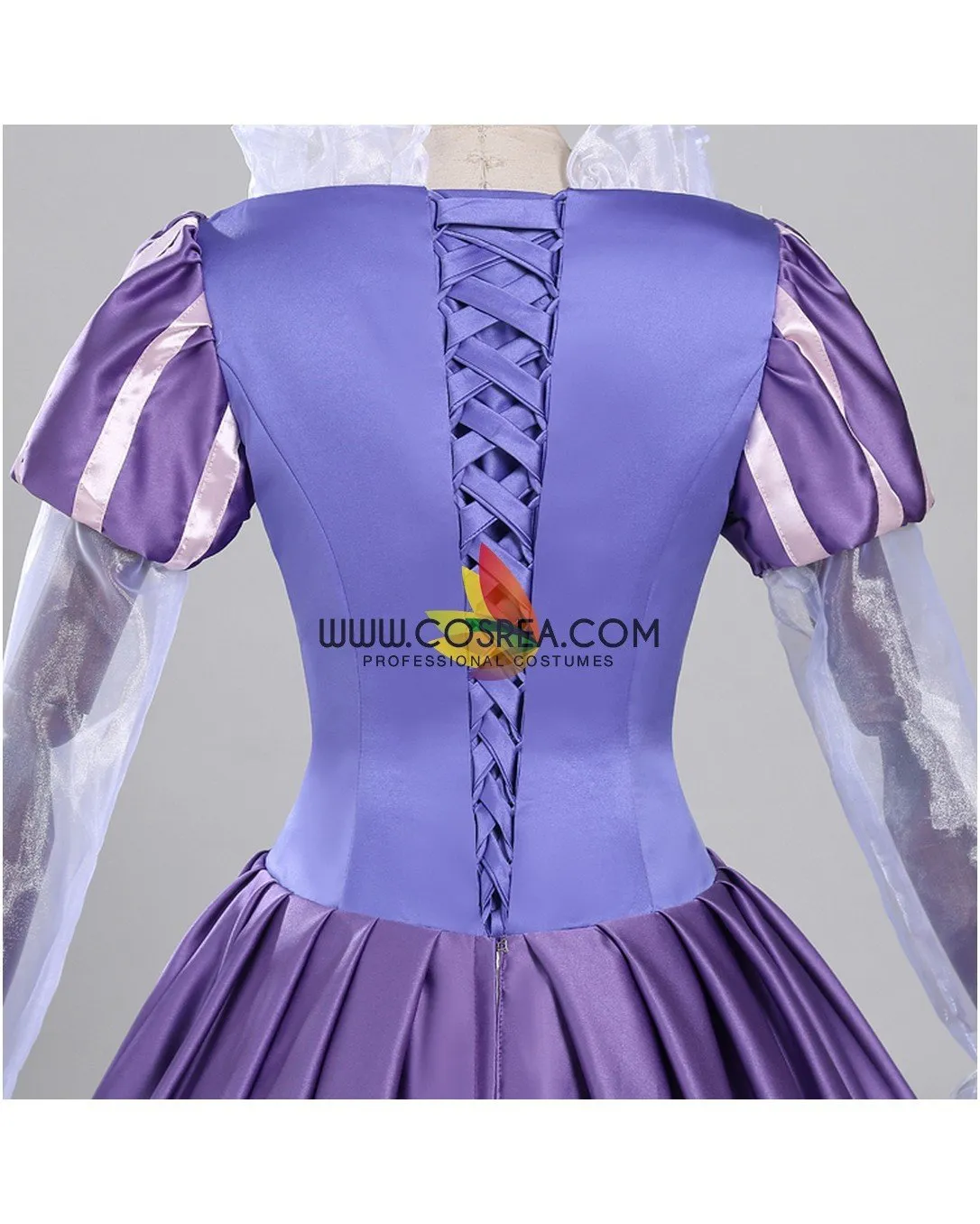 Princess Rapunzel Orchid Purple Satin Cosplay Costume