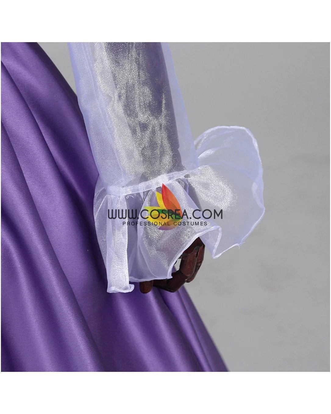 Princess Rapunzel Orchid Purple Satin Cosplay Costume