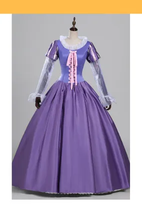 Princess Rapunzel Orchid Purple Satin Cosplay Costume