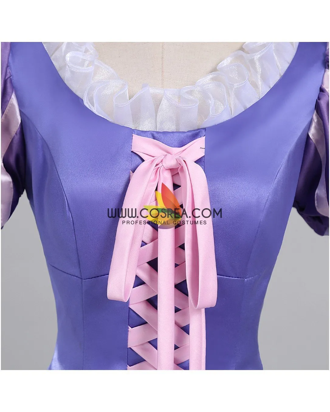 Princess Rapunzel Orchid Purple Satin Cosplay Costume