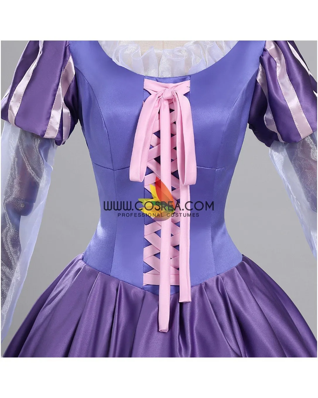 Princess Rapunzel Orchid Purple Satin Cosplay Costume