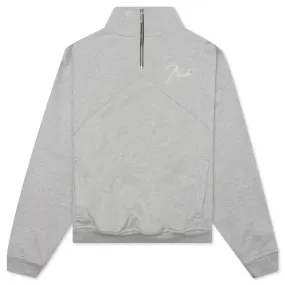 Quarter Zip - Heather Grey