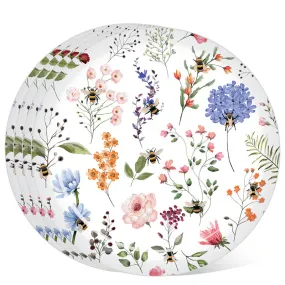 Recycled RPET Set of 4 Picnic Plates - Nectar Meadows RPLAT02