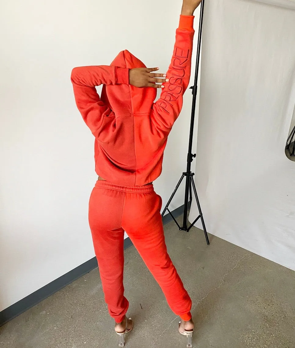 RED PRESSURE JOGGER SET