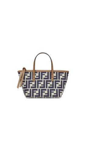 Roll Mini FF Jacquard Mini Bag - Dark Blue