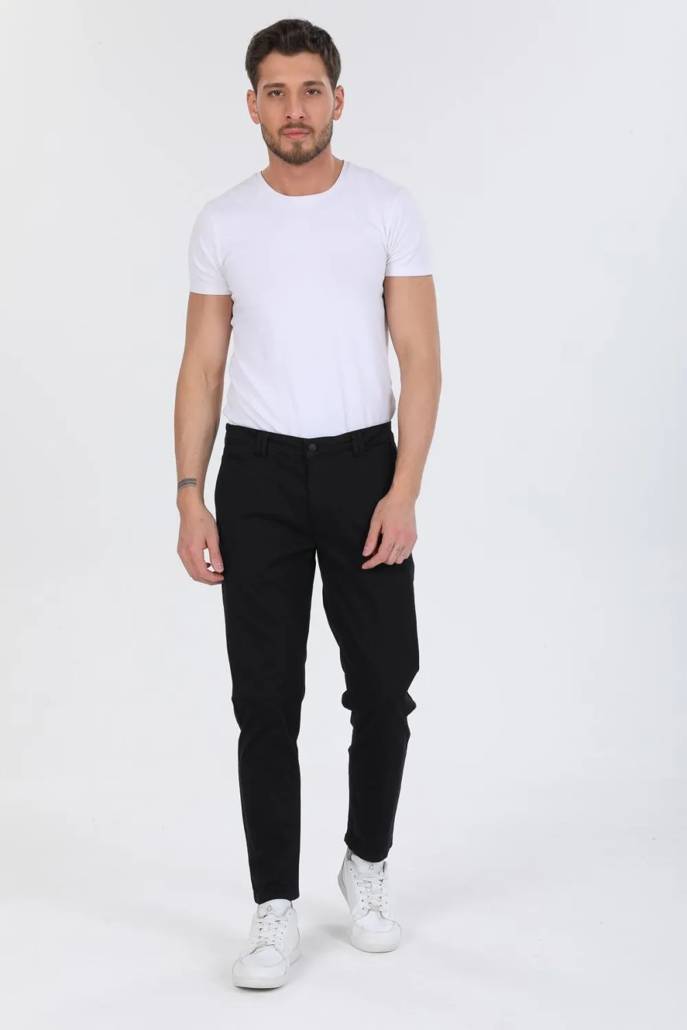 Satin Man Pant Black