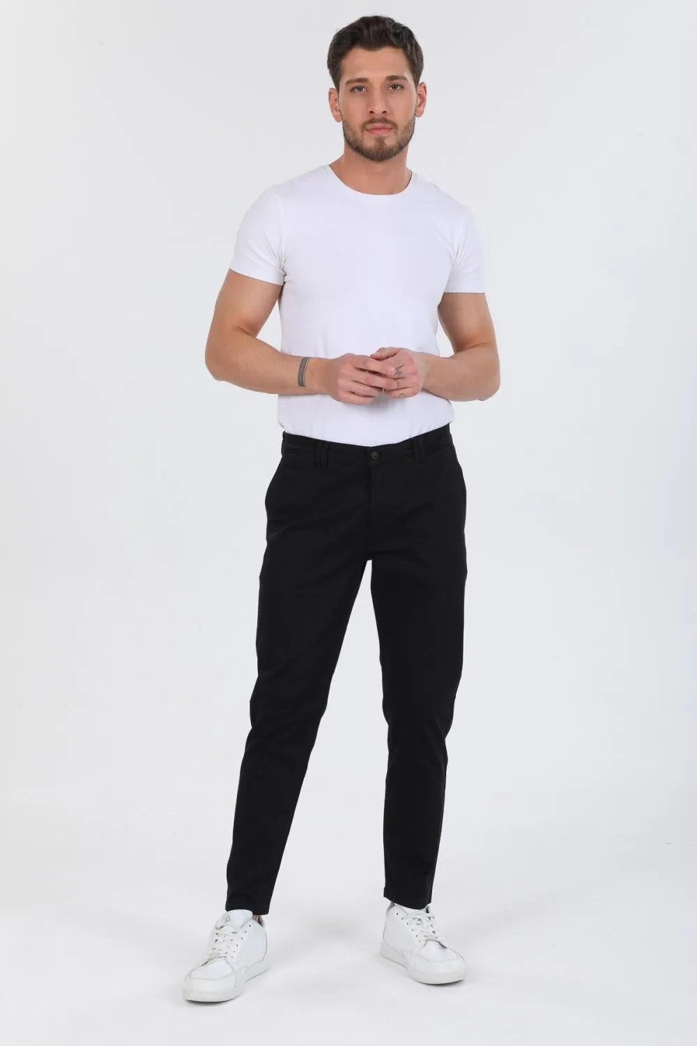 Satin Man Pant Black