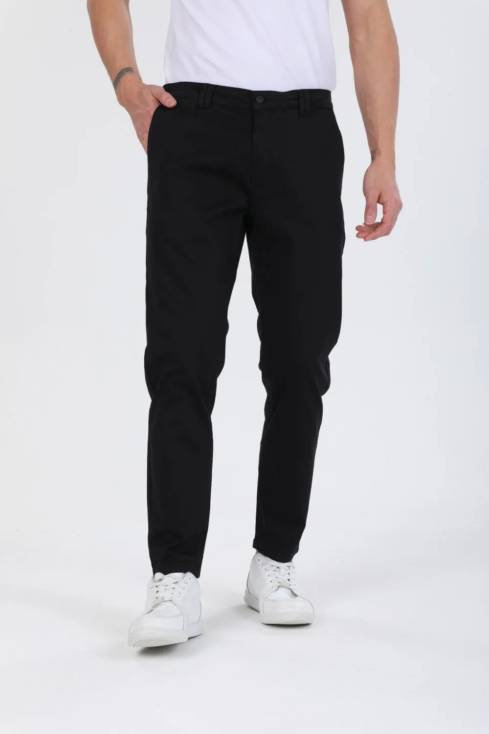 Satin Man Pant Black