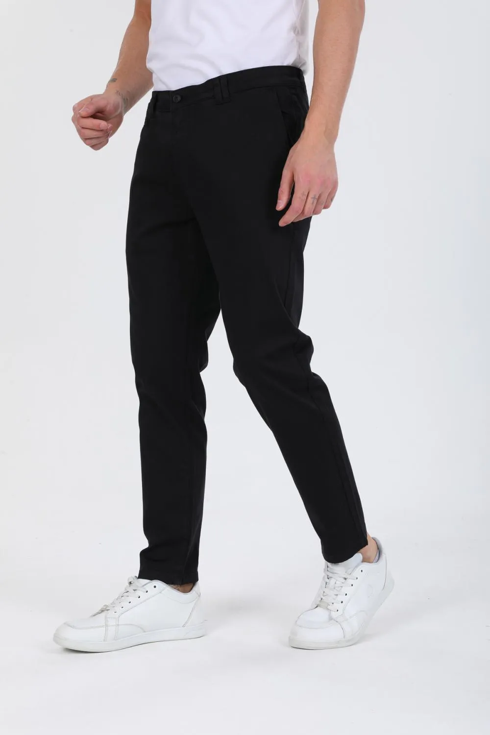 Satin Man Pant Black