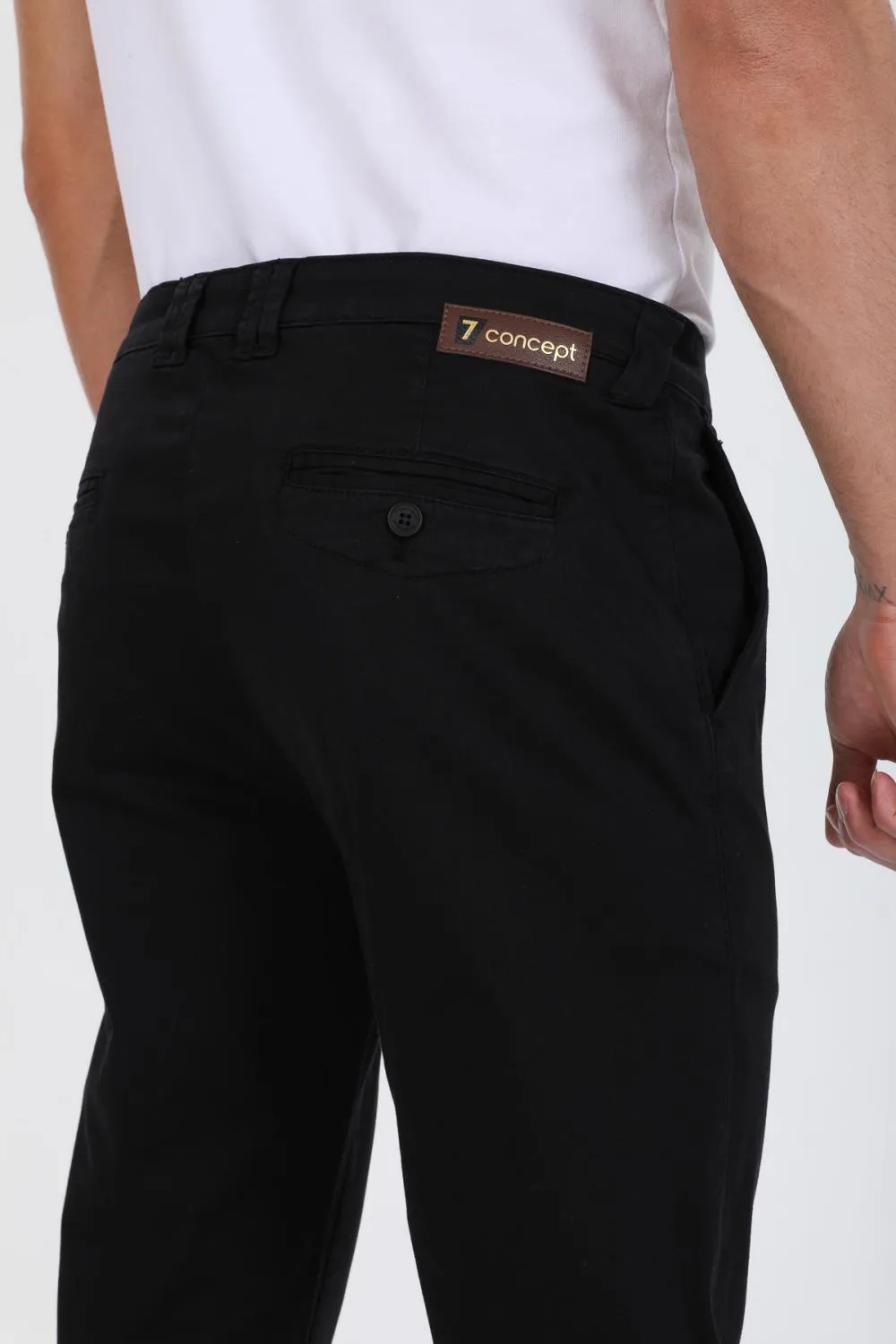 Satin Man Pant Black