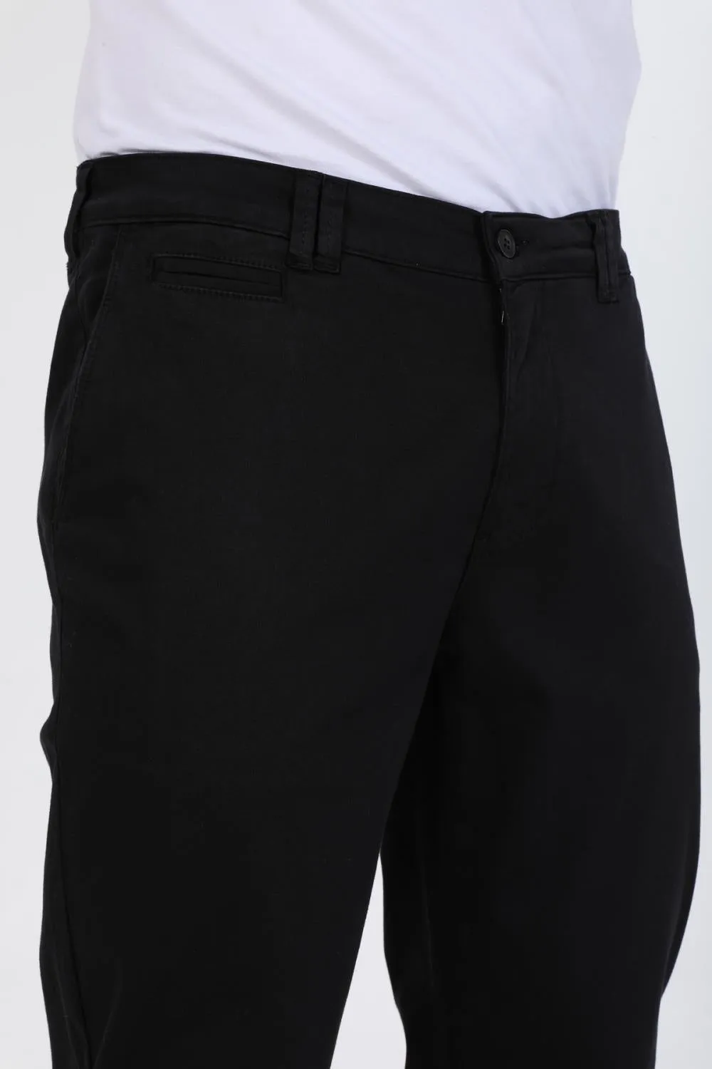 Satin Man Pant Black