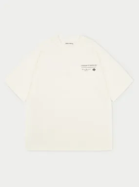 SCRIPT MULTI GRAPHIC T-SHIRT - OFF WHITE