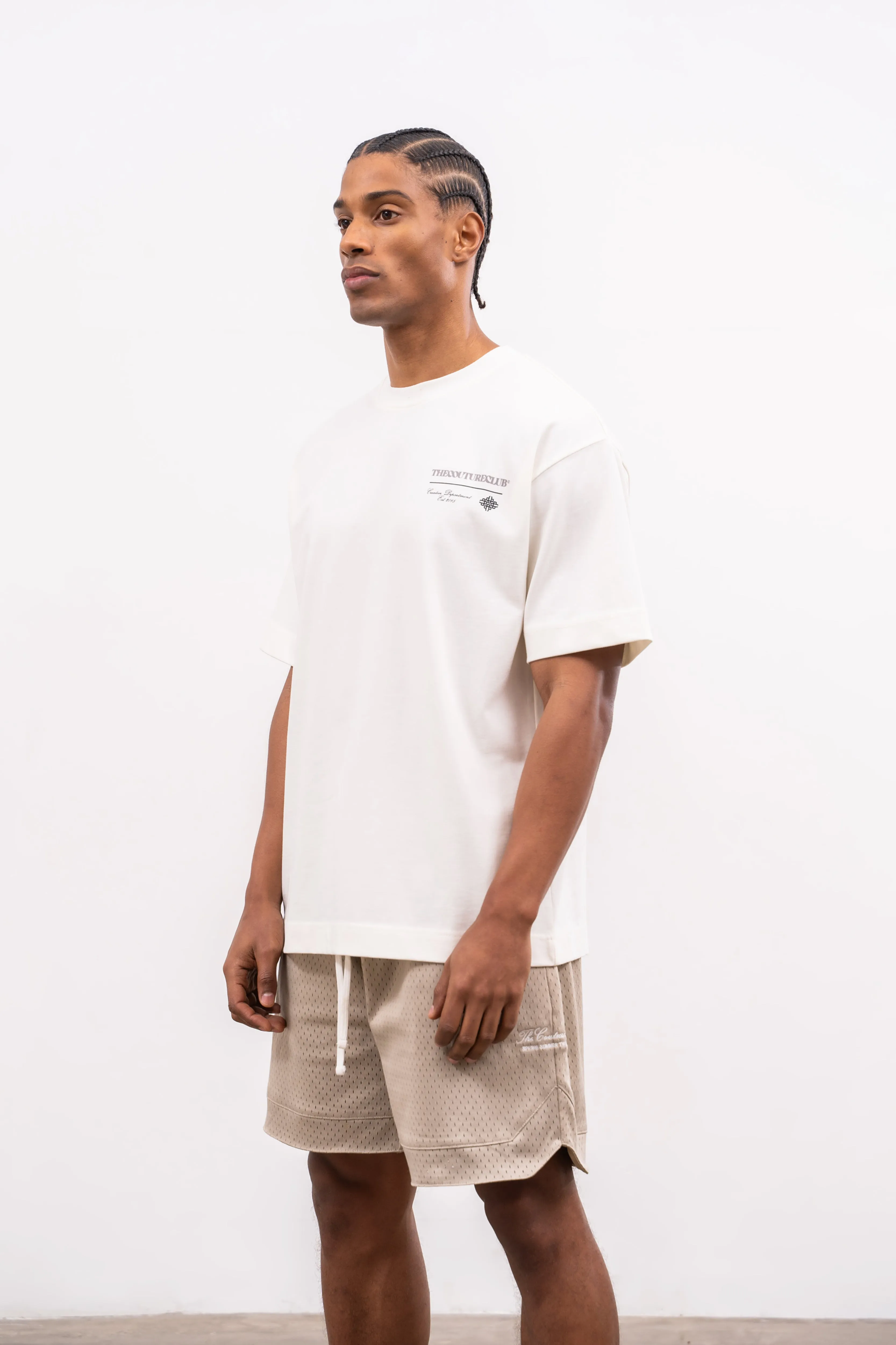 SCRIPT MULTI GRAPHIC T-SHIRT - OFF WHITE