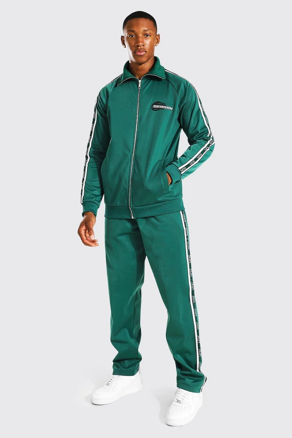 Season Zip Through Tricot Tape Tracksuit