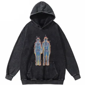 Skeletons On Fire Hoodie