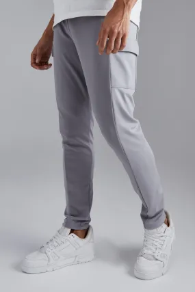 Skinny Fit Cargo Side Panel Jogger | boohooMAN UK