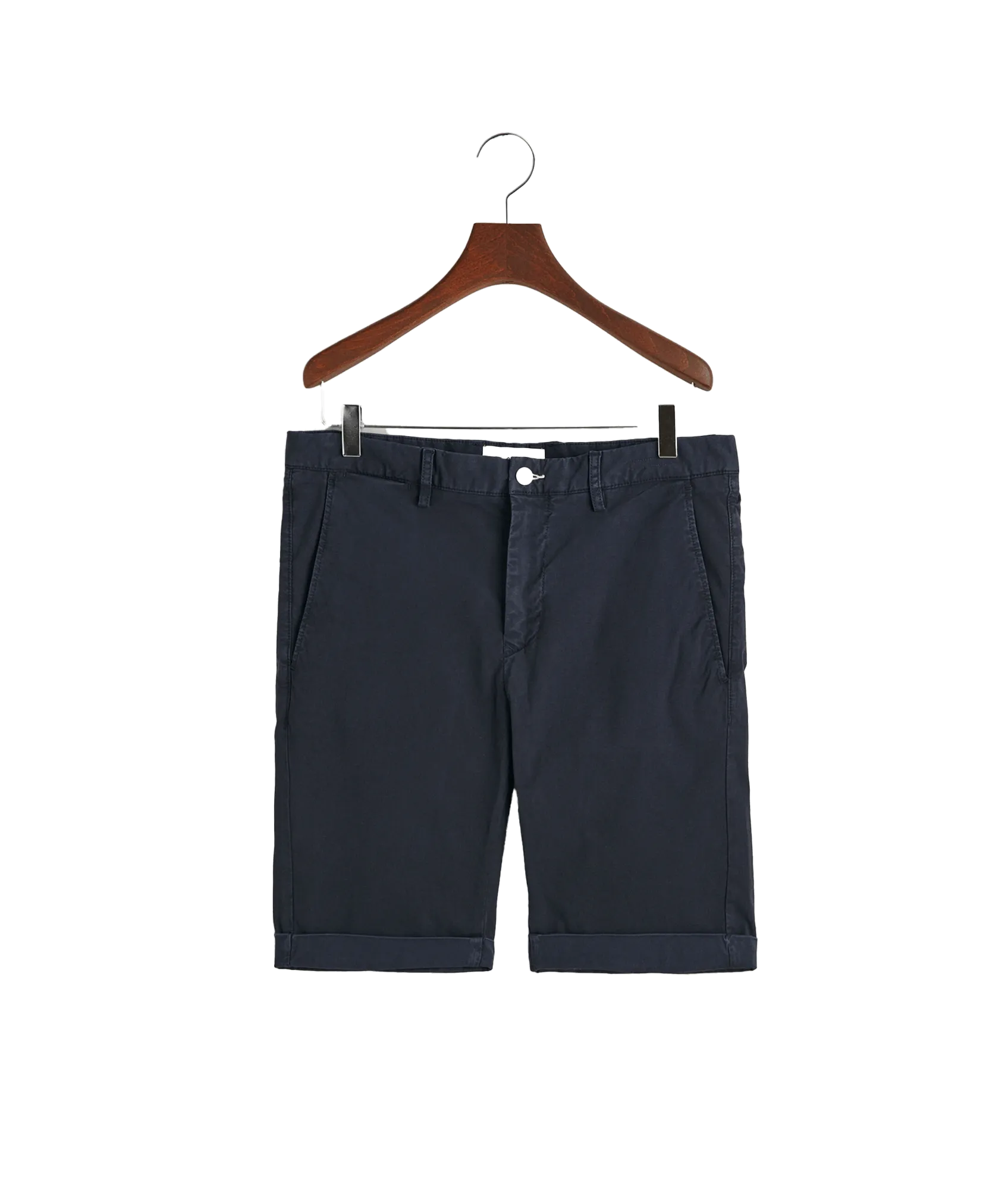 Slim Fit Sunfaded Shorts - Navy