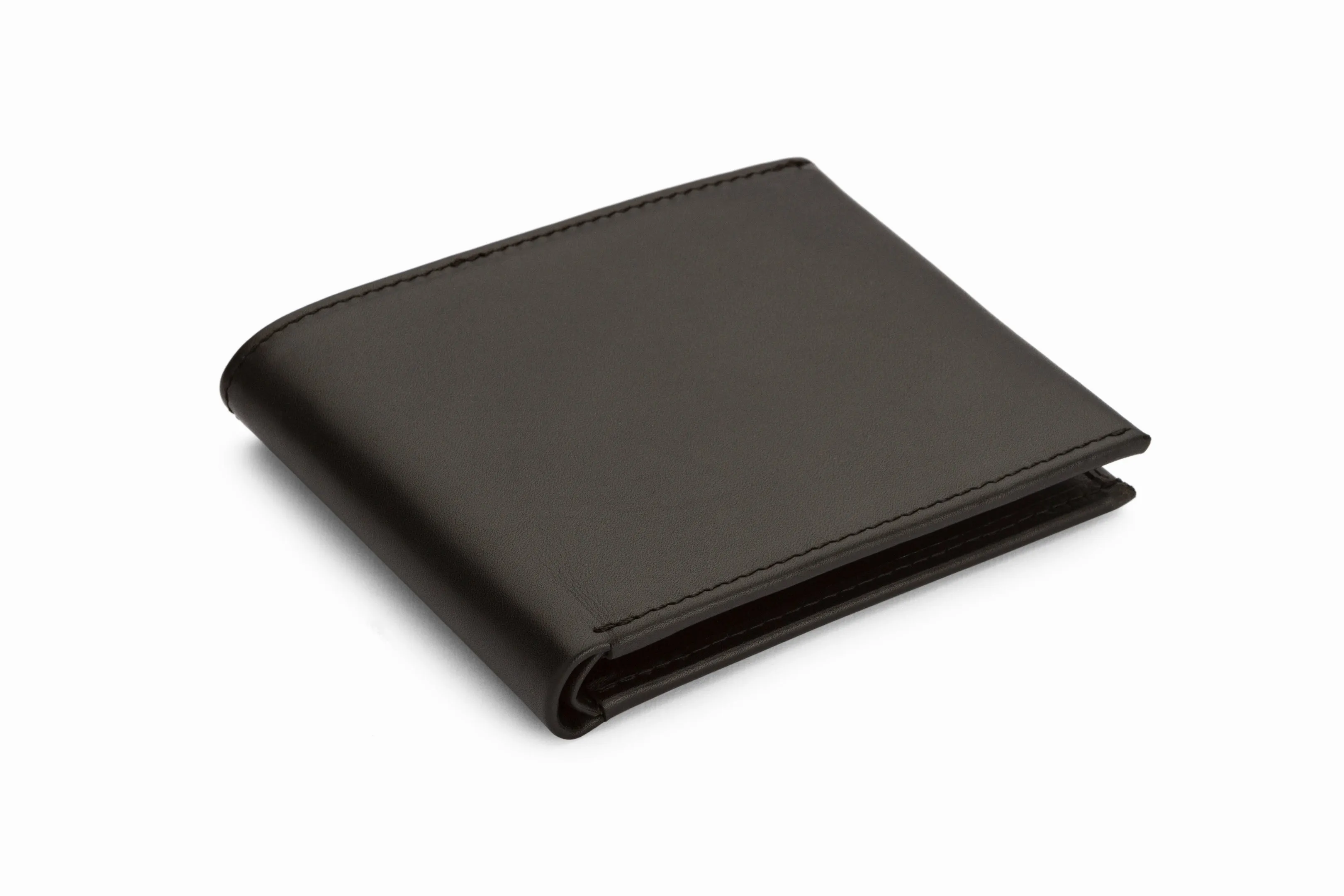 Slim Leather Wallet - Black