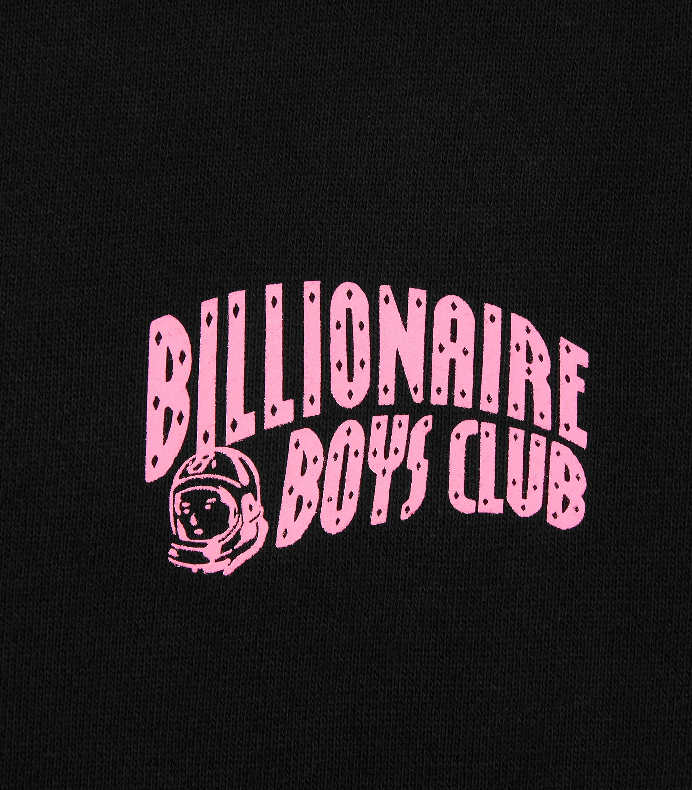 SMALL ARCH LOGO HIGHLIGHT CREWNECK - BLACK/PINK