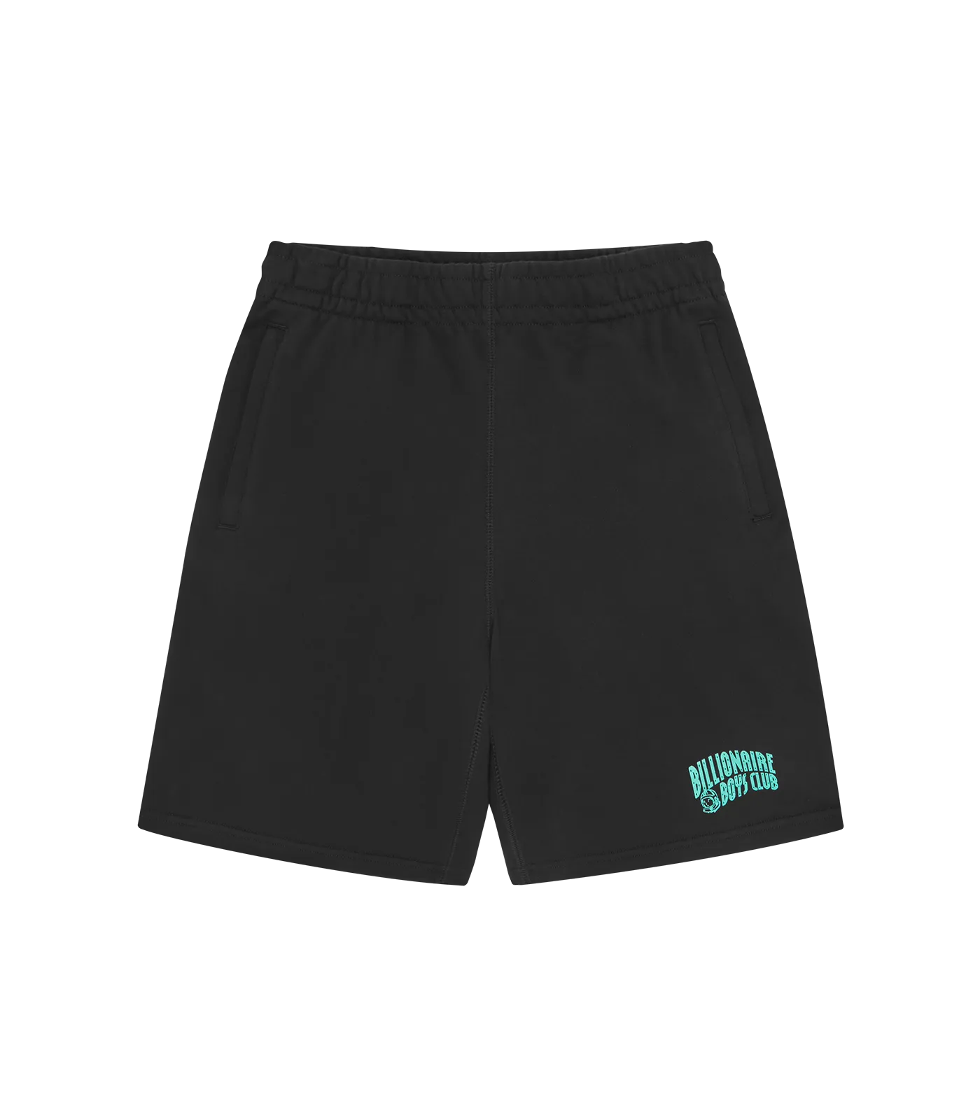 SMALL ARCH LOGO SHORTS - BLACK/GREEN LOGO