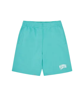 SMALL ARCH LOGO SHORTS - TEAL