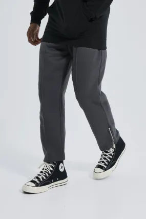 Smart Tapered Pintuck Jogger | boohooMAN UK