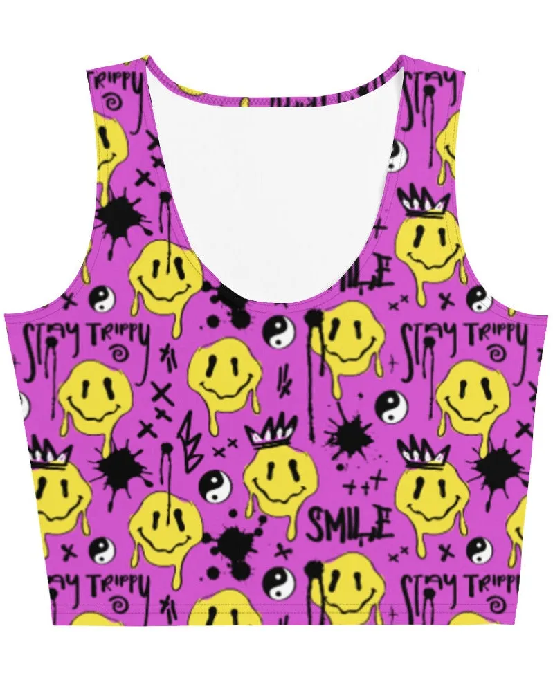 Smile Splatter Crop Top