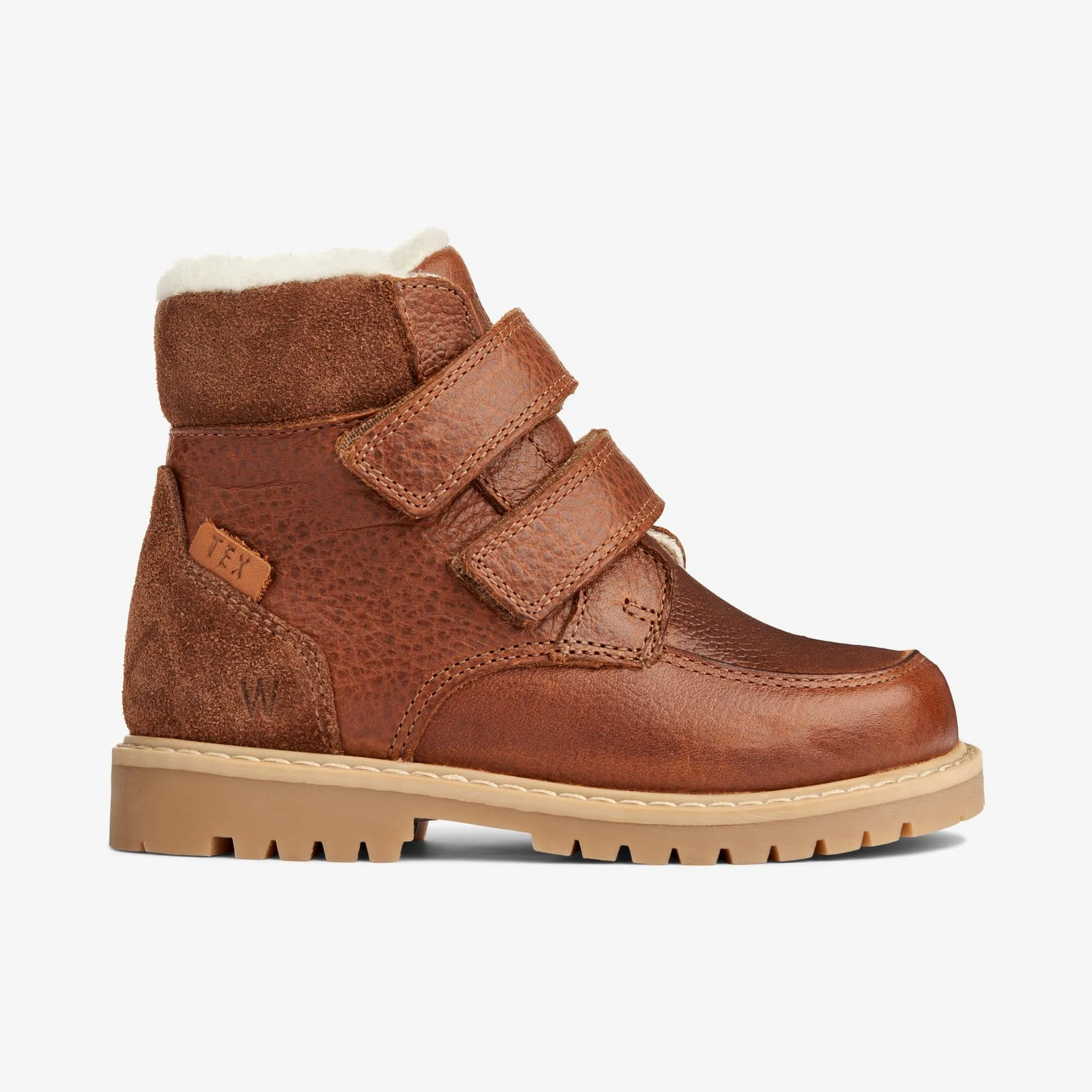 Stewie Tex Velcro Leather - cognac