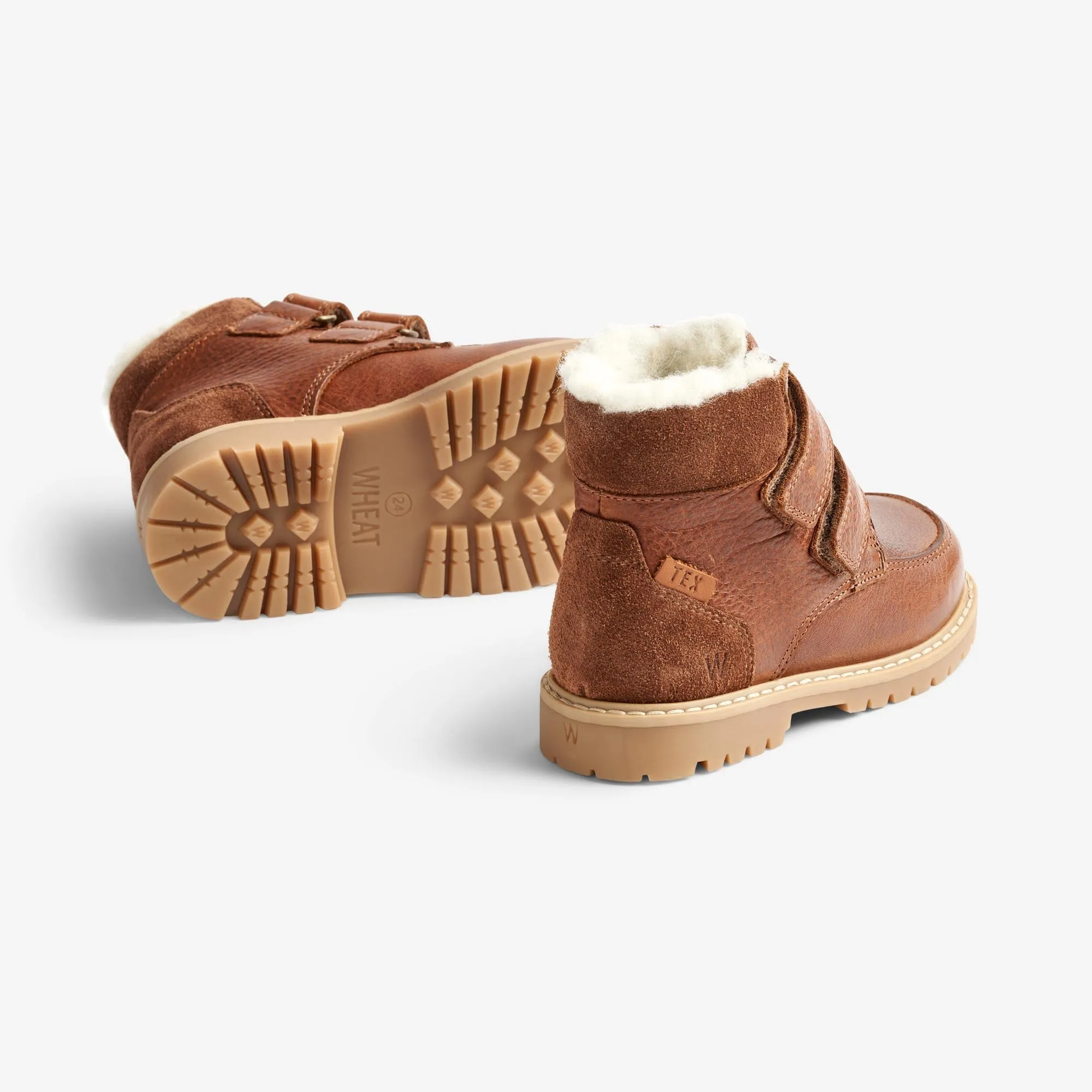 Stewie Tex Velcro Leather - cognac