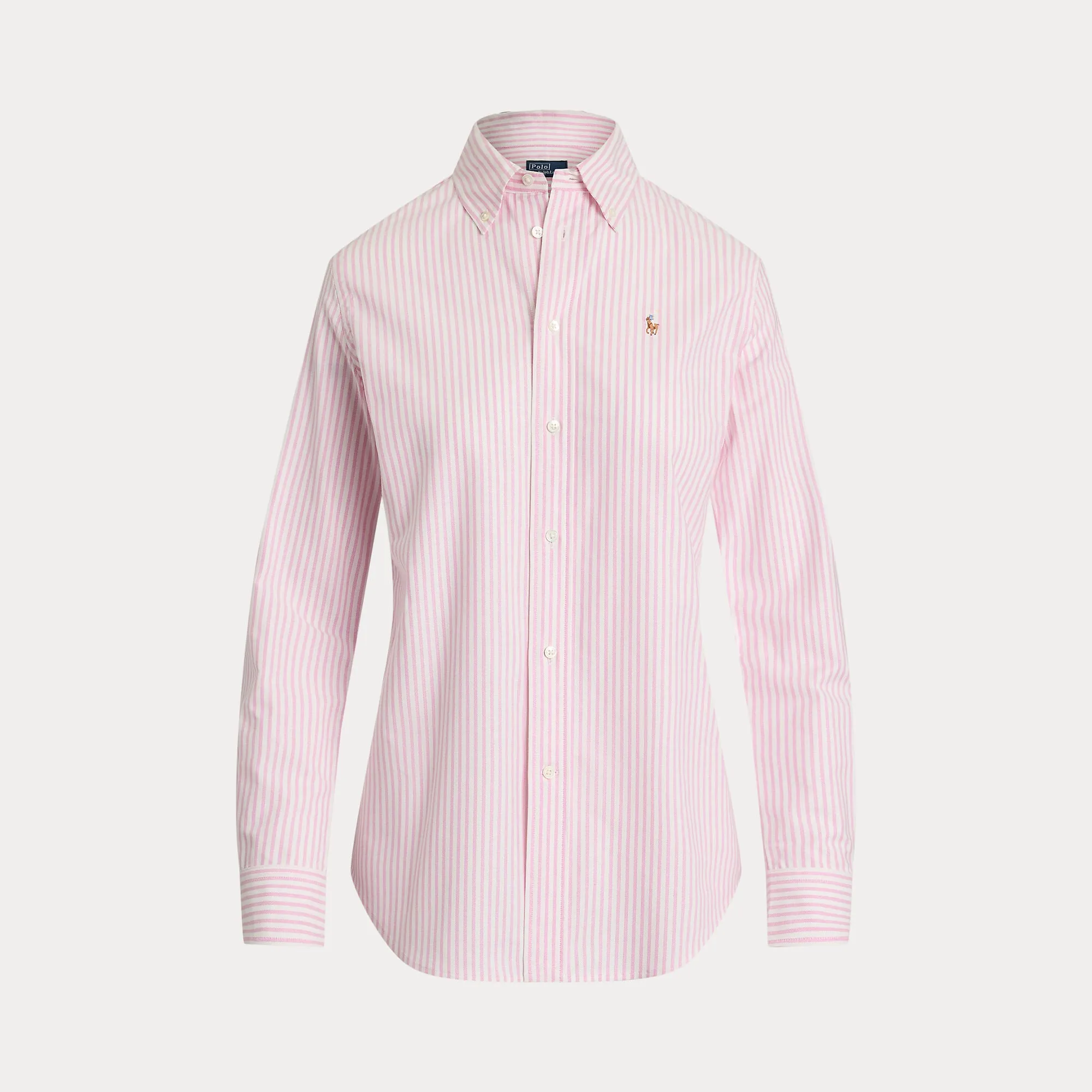 STRETCH SLIM FIT STRIPED OXFORD SHIRT