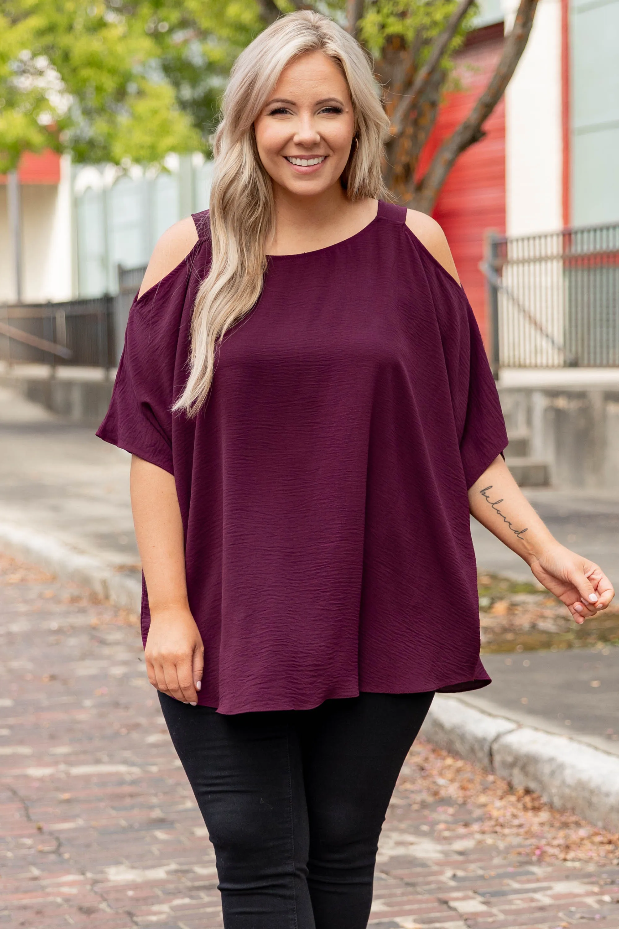 Summertime Magic Top, Burgundy