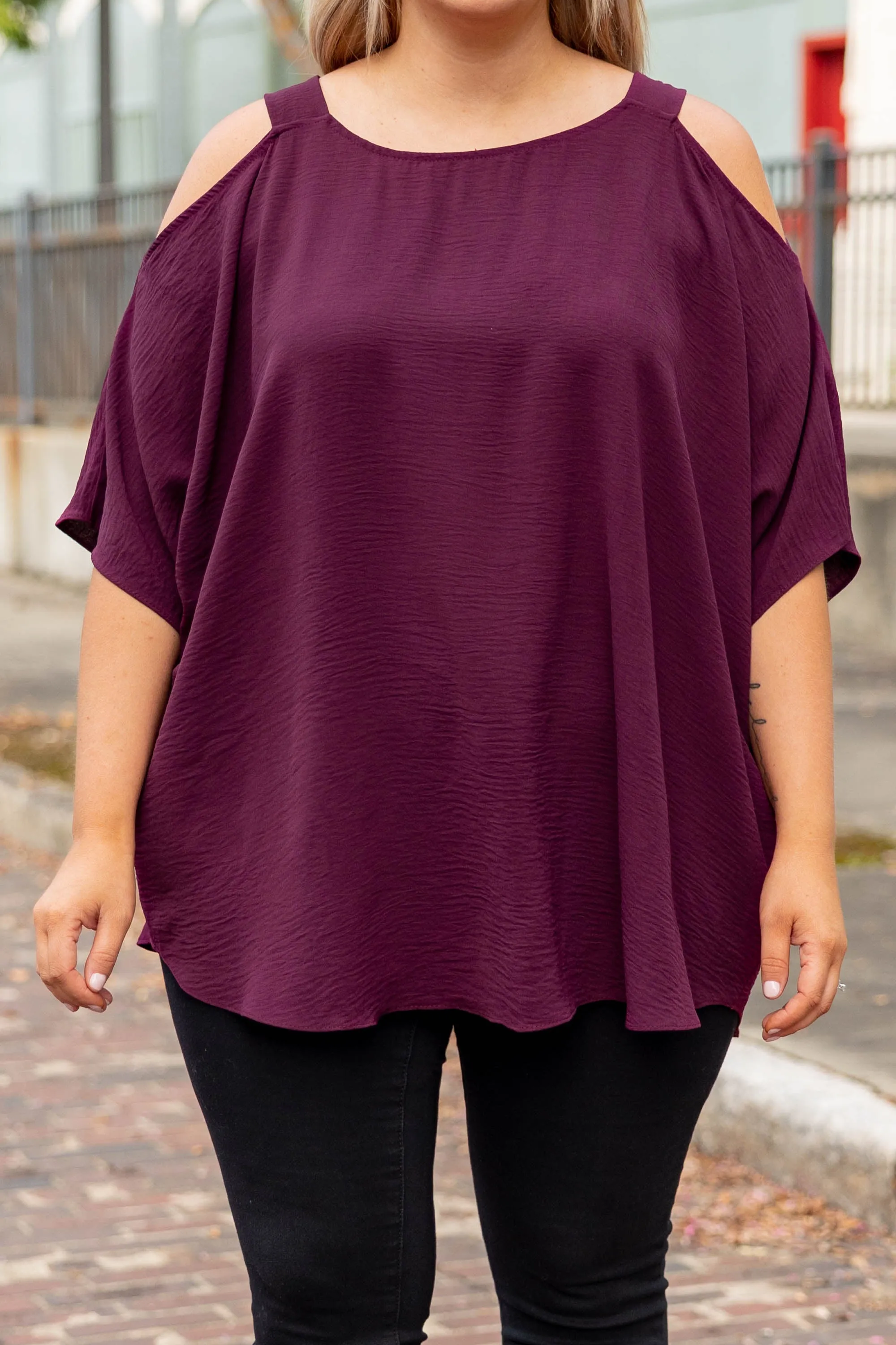 Summertime Magic Top, Burgundy