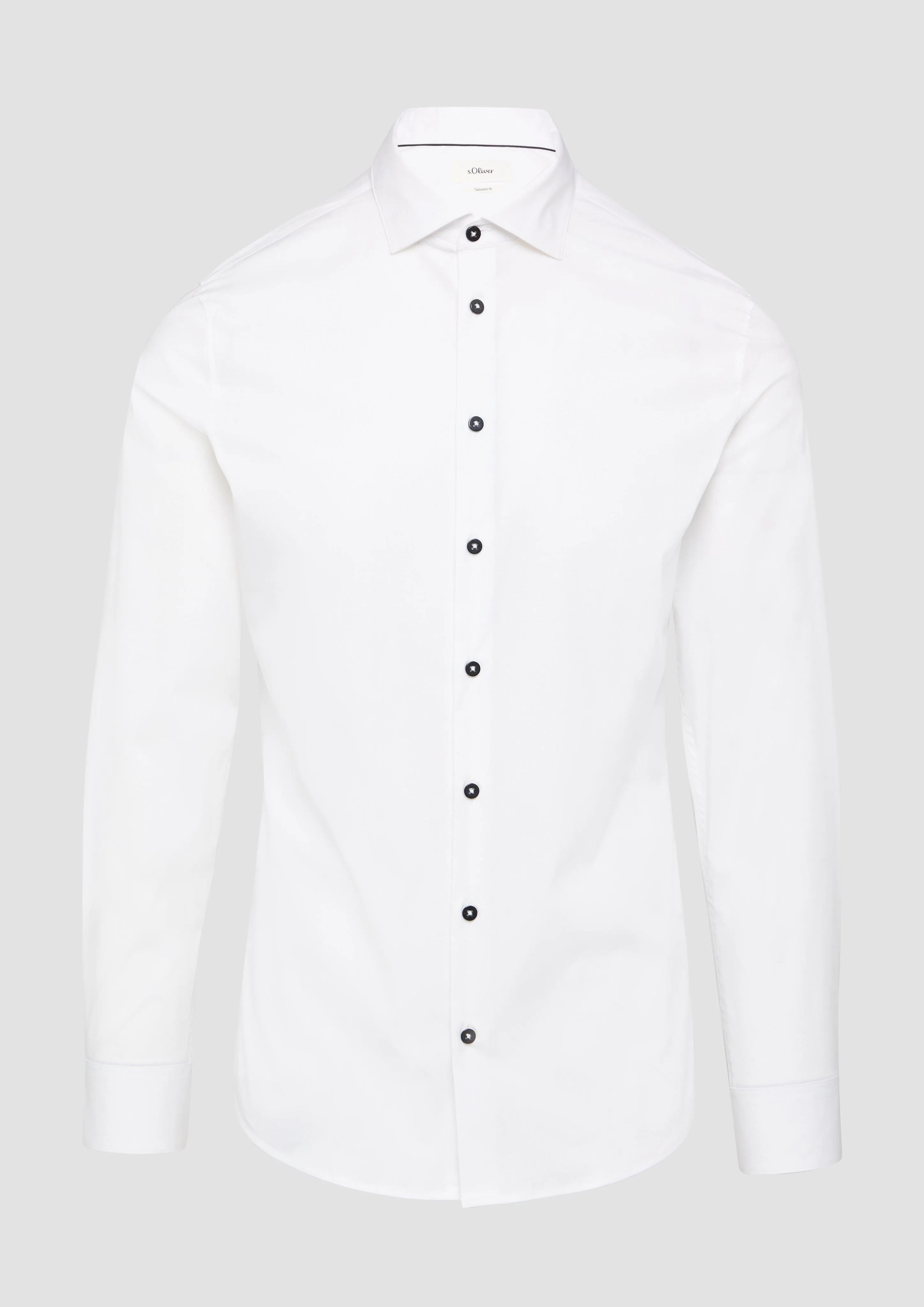 Tailored fit: poplin shirt made of stretch cotton