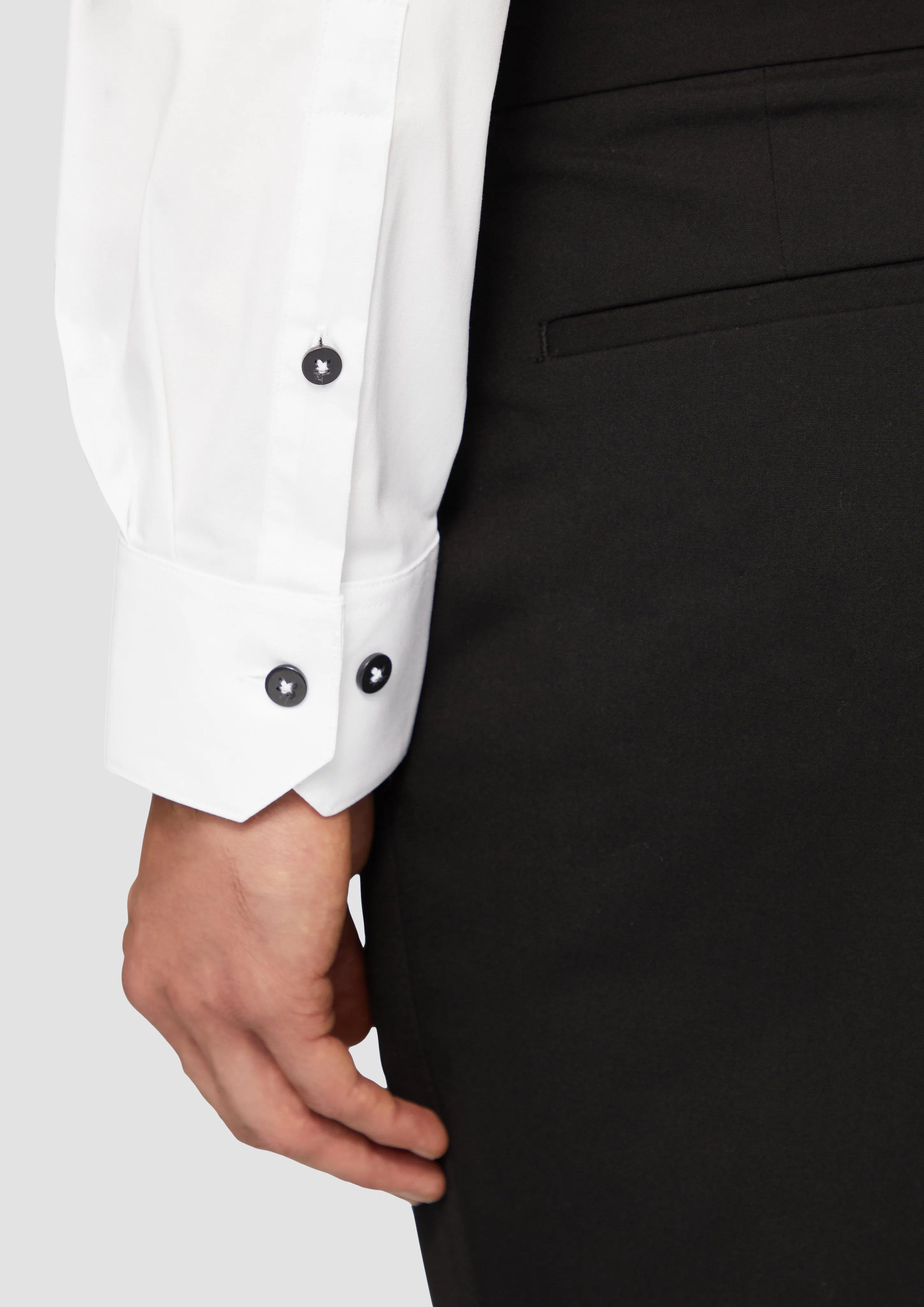 Tailored fit: poplin shirt made of stretch cotton