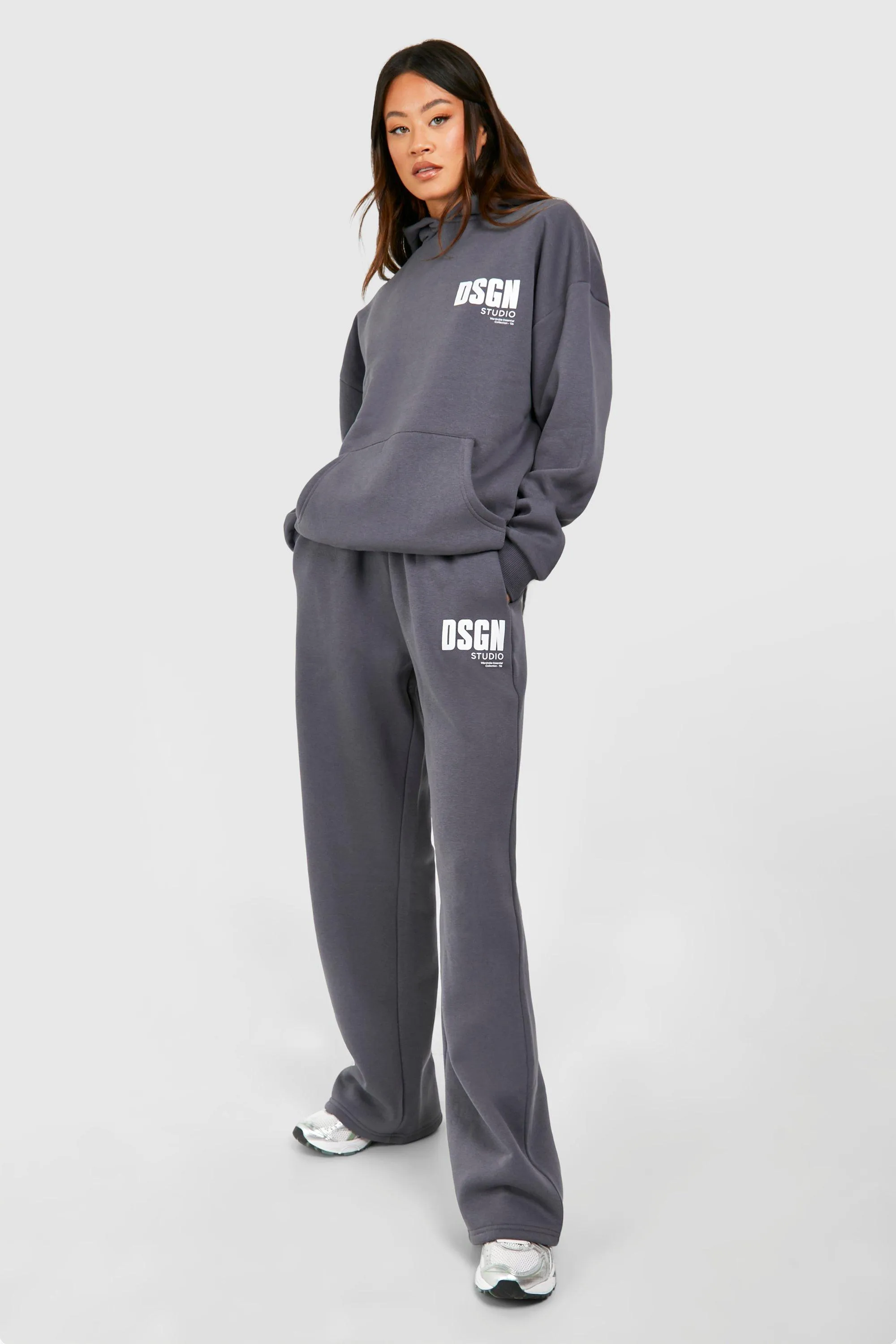 Tall Dsgn Pocket Print Hoody Tracksuit