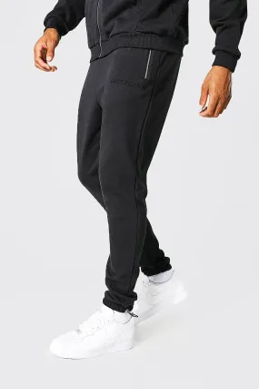 Tall Heavyweight Loopback Tapered Jogger | boohooMAN UK