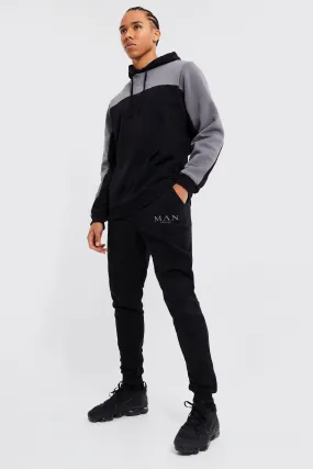 Tall Man Roman Tape Colour Block Tracksuit