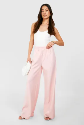 Tall Woven Tailored Elasticated Wide Leg Pants