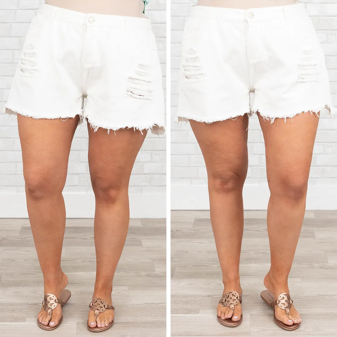 Tangible Love Shorts, White